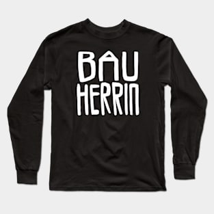 Bauherrin, Bau Herrin, Hausbau Long Sleeve T-Shirt